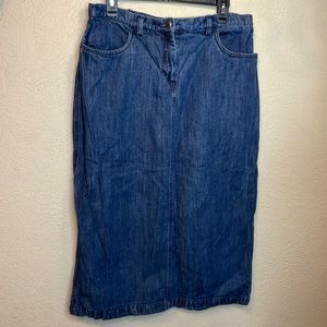 Stone Bridge Signature Denim Skirt